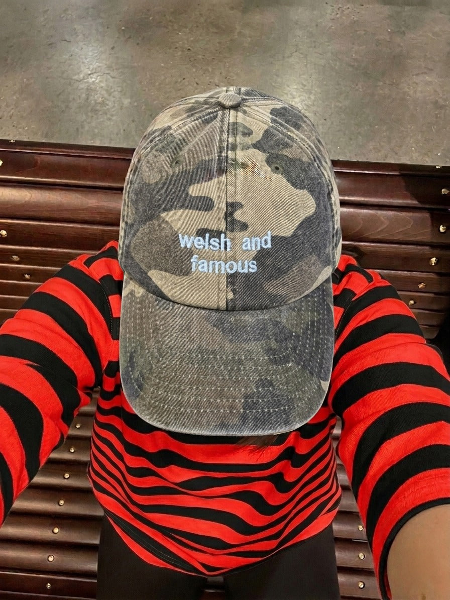 WELSH AND FAMOUS CAMO CAP